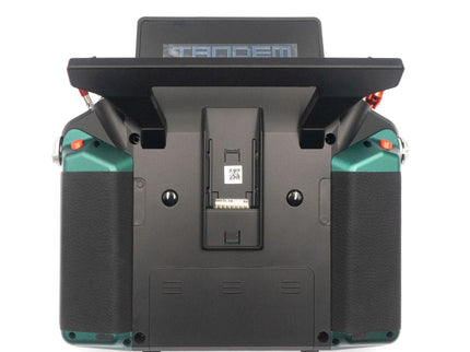 Back view of a device with 'Tandem' branding on a white background