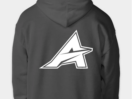 Apex Aerotech Charcoal DryBlend Hooded Sweatshirt with White Logo