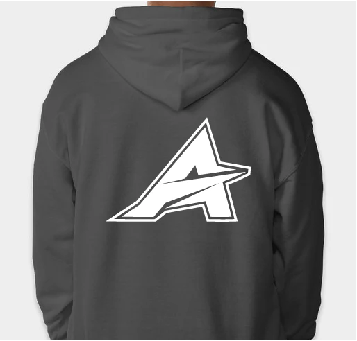 Apex Aerotech Charcoal DryBlend Hooded Sweatshirt with White Logo