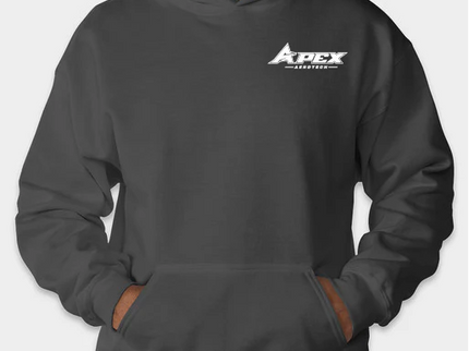 Apex Aerotech Charcoal DryBlend Hooded Sweatshirt with White Logo