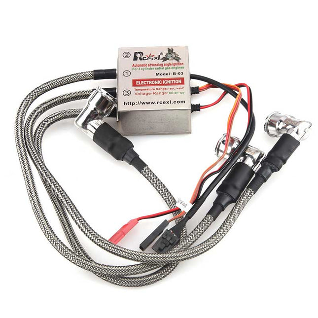 RCEXL 3 Cylinder Ignition 90 Degree CM-6 / 10mm 9/16" (14mm Hex) Spark Plug Cap