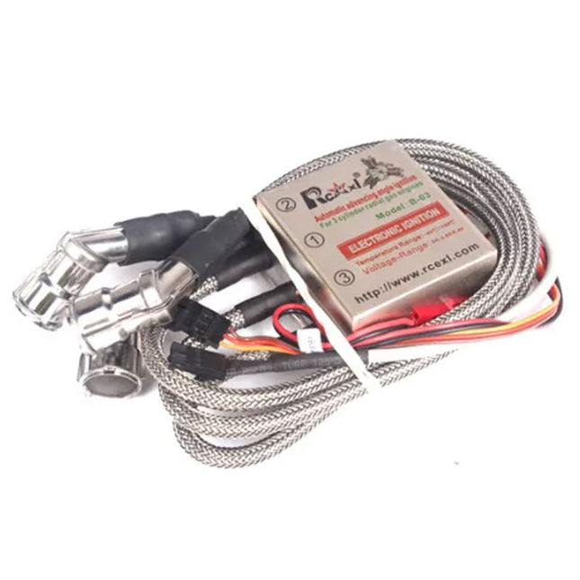 RCEXL 3 Cylinder Ignition 120 Degree CM-6 / 10mm 9/16" (14mm Hex) Spark Plug Cap