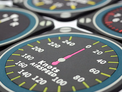 Scorpion Soft PVC Coaster - Aviation instrument Full Set