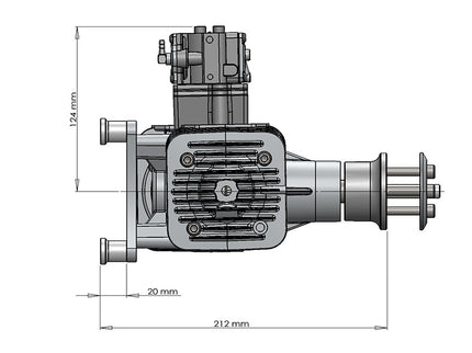 DLE 170 Twin Petrol Engine – High-Power 170cc Twin for Giant-Scale RC Aircraft