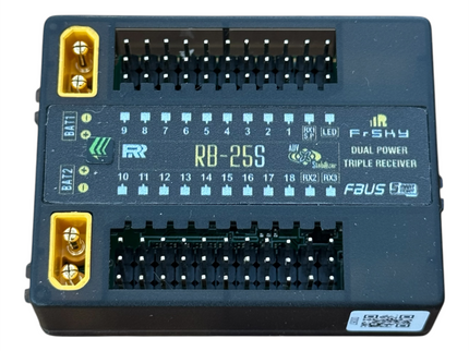 FrSky RB-25S Dual Power & Triple Receiver Redundancy Bus with Advanced Stabilisation