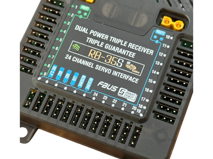 FrSky RB-35S Dual Power Redundancy Bus with Advanced Stabilisation