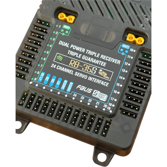 FrSky RB-35S Dual Power Redundancy Bus with Advanced Stabilisation