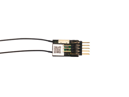 Electronic module with connectors on a white background
