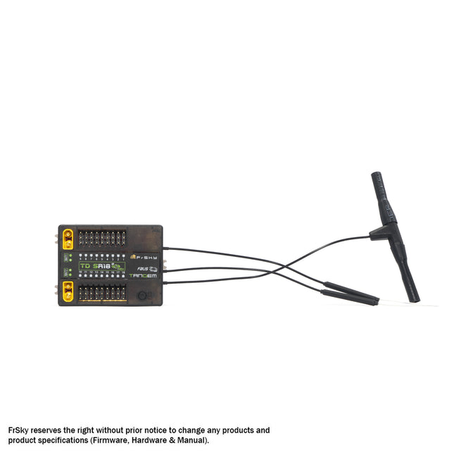 Electronic module with wiring on a white background