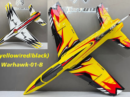 Skywing Warhawk 2.2M (84") Turbine Jet - (yellow/red/black)