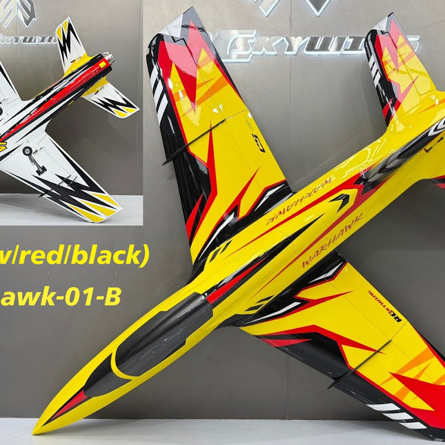Skywing Warhawk 2.2M (84") Turbine Jet - (yellow/red/black)