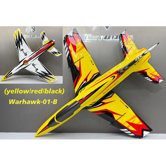 Skywing Warhawk 2.2M (84") Turbine Jet - (yellow/red/black)