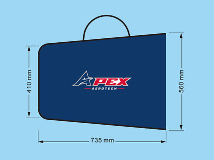 Apex Aerotech Padded Stab Bag 120-200cc RC Aircraft Horizontal Stabiliser Storage Bag