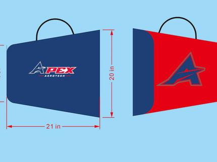 Apex Aerotech Padded Stab Bag 120-200cc RC Aircraft Horizontal Stabiliser Storage Bag