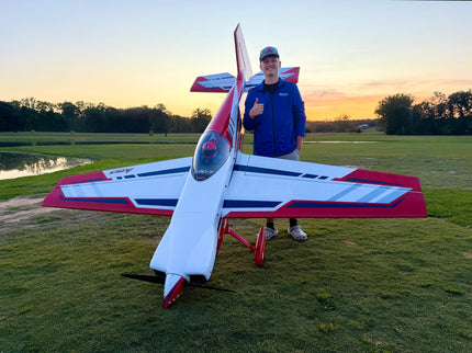 Apex Aerotech 116" Laser ARF - Red/Blue ("Retro")
