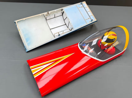 Two skywing extra sx canopies on a gray surface