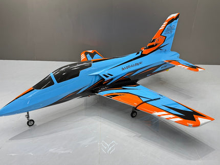 Skywing Warhawk 2.2M (84") Turbine Jet - (blue/orange/black)