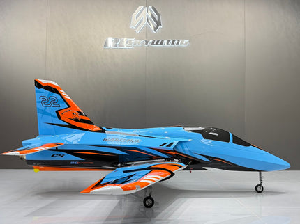 Skywing Warhawk 2.2M (84") Turbine Jet - (blue/orange/black)