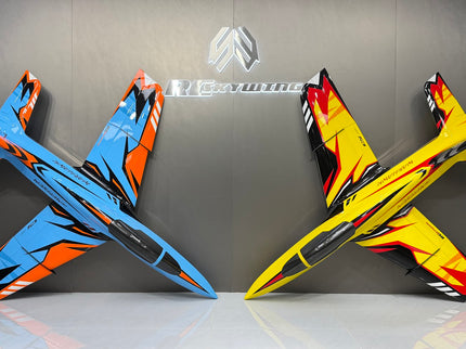 Skywing Warhawk 2.2M (84") Turbine Jet - (blue/orange/black)