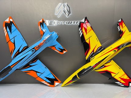 Skywing Warhawk 2.2M (84") Turbine Jet - (blue/orange/black)