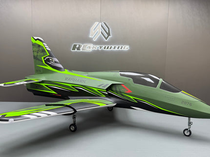Skywing Warhawk 2.2M (84") Turbine Jet - (green/white/black)