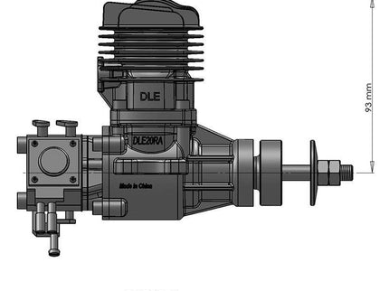 DLE-20RA 20cc 2-Stroke Rear Exhaust Petrol RC Engine