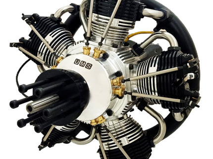 UMS 5-Cylinder 210cc Petrol Radial Engine – 4-Stroke Scale Aircraft Powerplant
