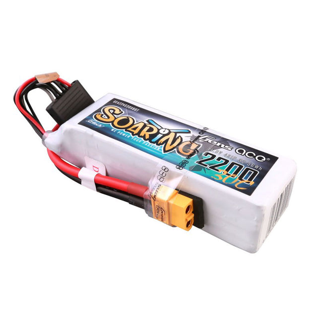 Gens ace Li-Po G-Tech 4S 14.8V 2200mAh 30C Soaring with XT60