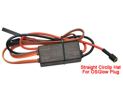 RCEXL Ver2.0 On Board Glow System Methanol Engine Ignition with LED Indicator for OS/YS -Black 2.8mm