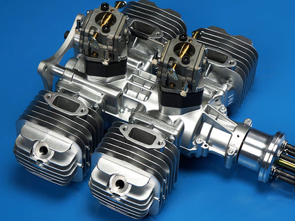 DLE 222 V3 Four-Cylinder Petrol Engine – 222cc Powerhouse for Giant-Scale RC Aircraft