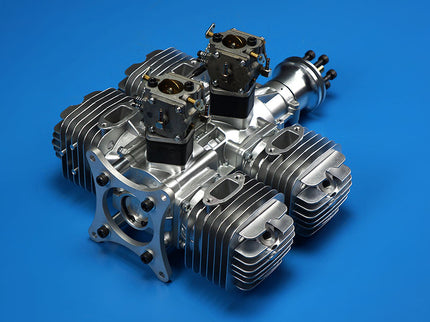 DLE 222 V3 Four-Cylinder Petrol Engine – 222cc Powerhouse for Giant-Scale RC Aircraft