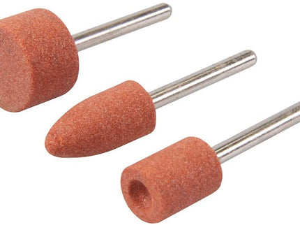 Rotary Tool Grinding Stone Set 3pce 9.5, 9.5 & 15.8mm Dia