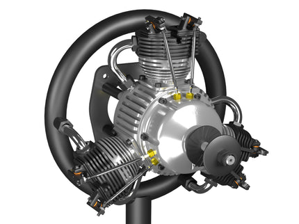 UMS 3-Cylinder 100cc Petrol Radial Engine – 4-Stroke Scale Aircraft Powerplant