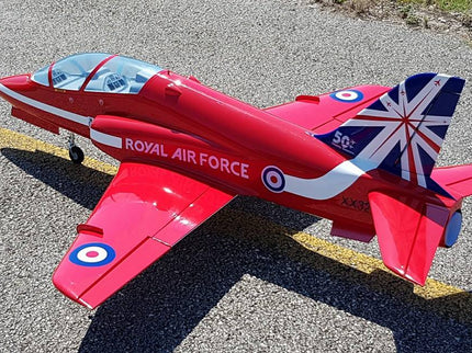 SebArt Mini Bae Hawk W/Electric Retract ARF 1.42M V2 - Red Arrows