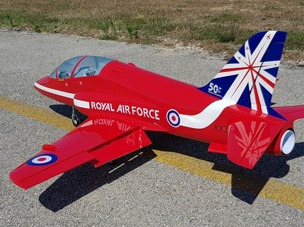 SebArt Mini Bae Hawk W/Electric Retract ARF 1.42M V2 - Red Arrows