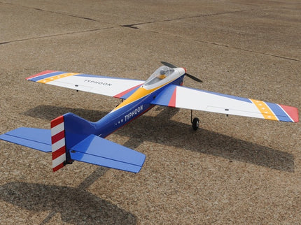 Phoenix Model TYPHOON 59" Size ARF Model airplane on a concrete surface