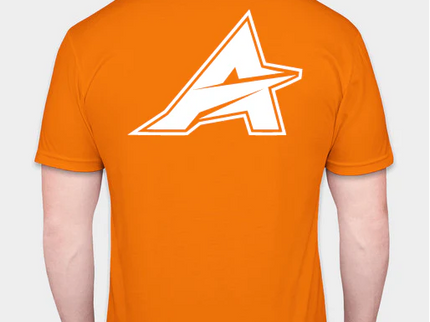Apex Aerotech Classic Orange Cotton T-Shirt with White Logo