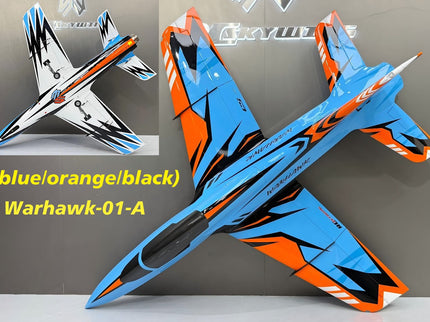 Skywing Warhawk 2.2M (84") Turbine Jet - (blue/orange/black)