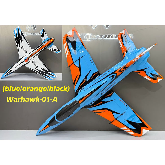 Skywing Warhawk 2.2M (84") Turbine Jet - (blue/orange/black)