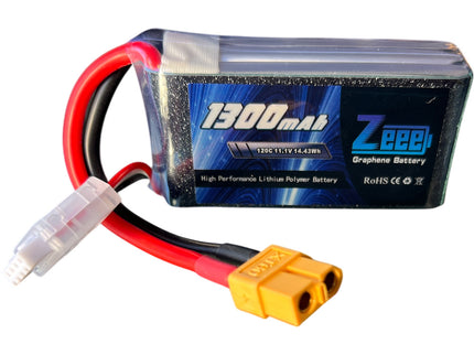 Zeee 3S Lipo Battery 1300mAh 11.1V 120C with XT60