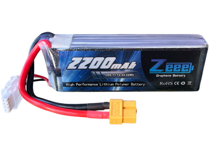 Zeee 3S Lipo Battery 2200mAh 11.1V 120C with XT60