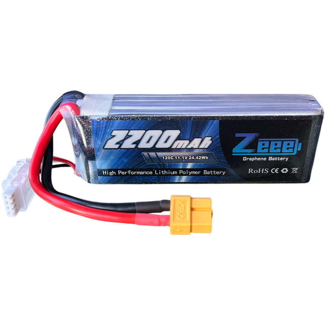 Zeee 3S Lipo Battery 2200mAh 11.1V 120C with XT60
