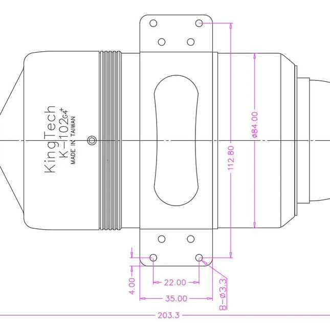 KingTech K-102G4+ Turbine Engine – 10kg Thrust with SBus, DRM, and Advanced Brushless System
