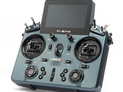 frSky X20RS blackish green transmitter with white background