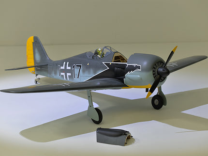 Phoenix Model FOCKE WULF WW2 Model airplane with a German Luftwaffe insignia on a neutral background