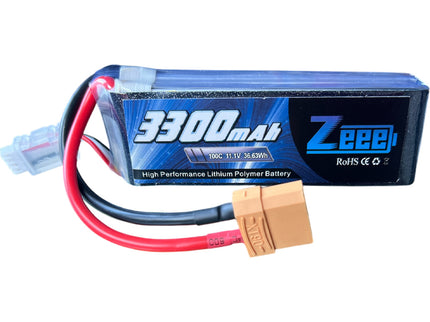 Zeee 3S Lipo Battery 3300mAh 11.1V 100C with XT60