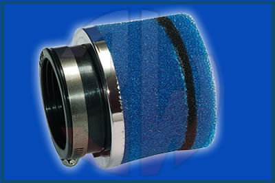 3W Foam Air Filter √ò 48mm, blue