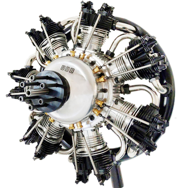 UMS 7-Cylinder 260cc Petrol Radial Engine – 4-Stroke Scale Aircraft Powerplant