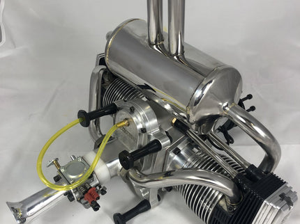 UMS 2-Cylinder 200cc Petrol Twin Boxer Engine – 4-Stroke Scale Aircraft Powerplant