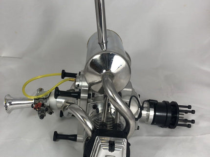 UMS 2-Cylinder 200cc Petrol Twin Boxer Engine – 4-Stroke Scale Aircraft Powerplant